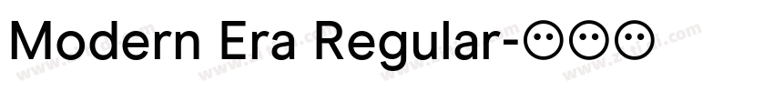 Modern Era Regular字体转换